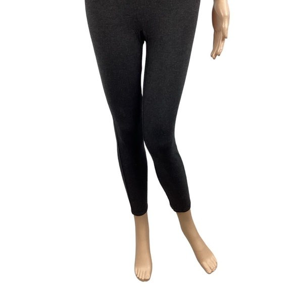 Spanx Ready to Wow Heathered Ponte Leggings Size M Charcoal Gray - Picture 3 of 7